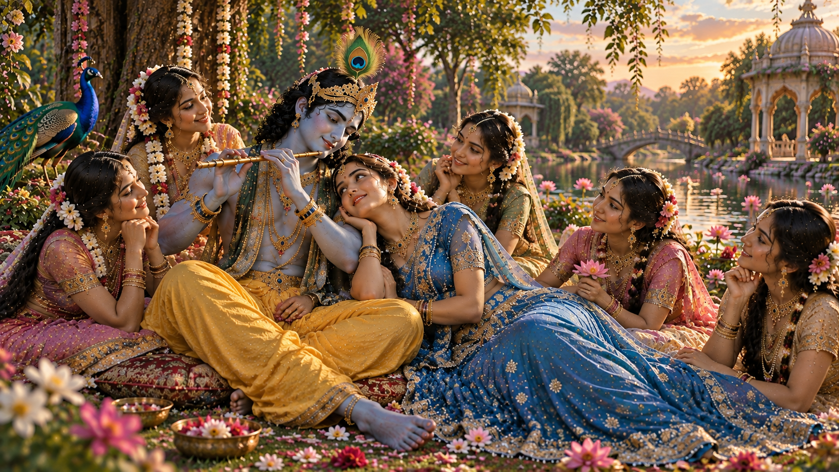 With Gopis