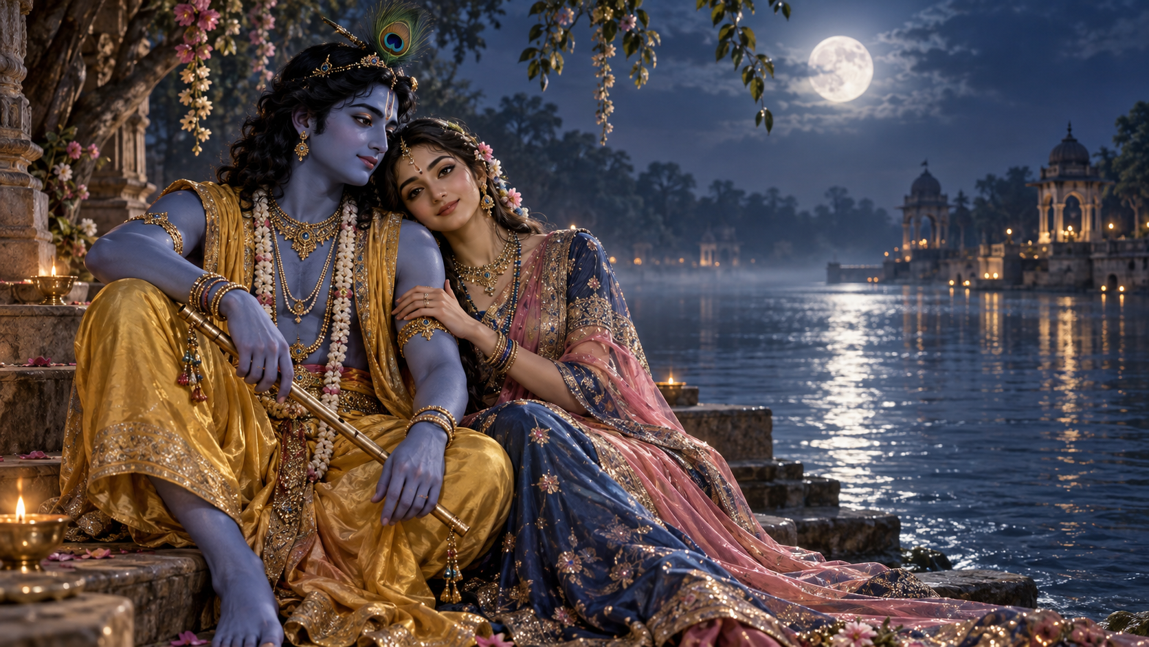 Radha and Krishna by Yamuna 53