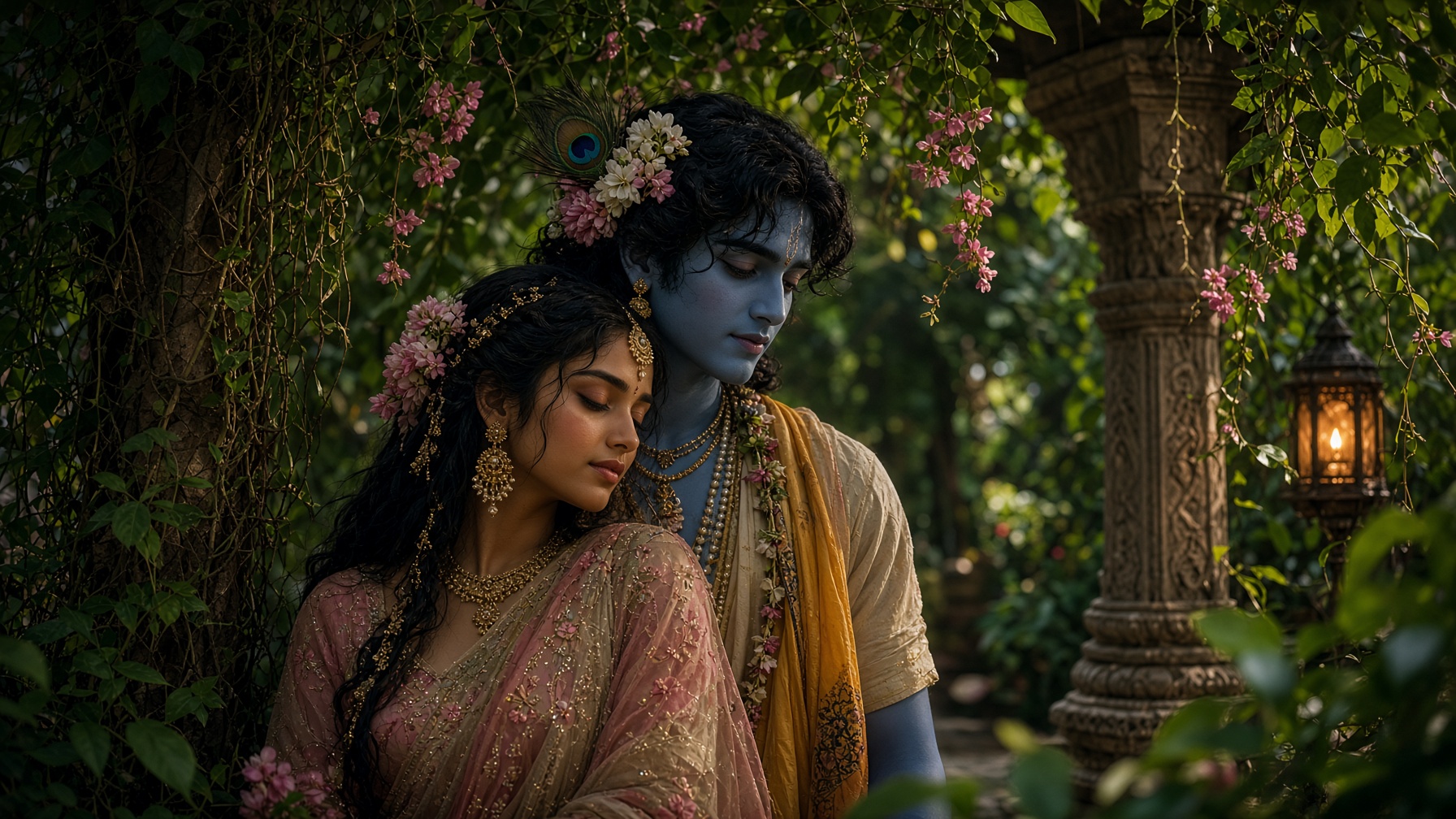 Radha and Krishna pastimes in Vrindavan 246